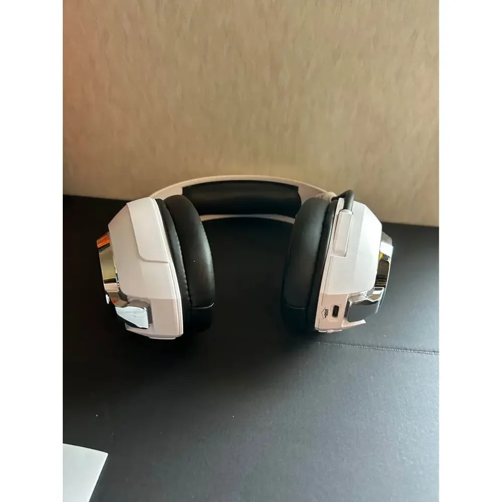 Ordtop GS400 Ultra Wireless Gaming Headset Over Ear Headphones White PC Console
